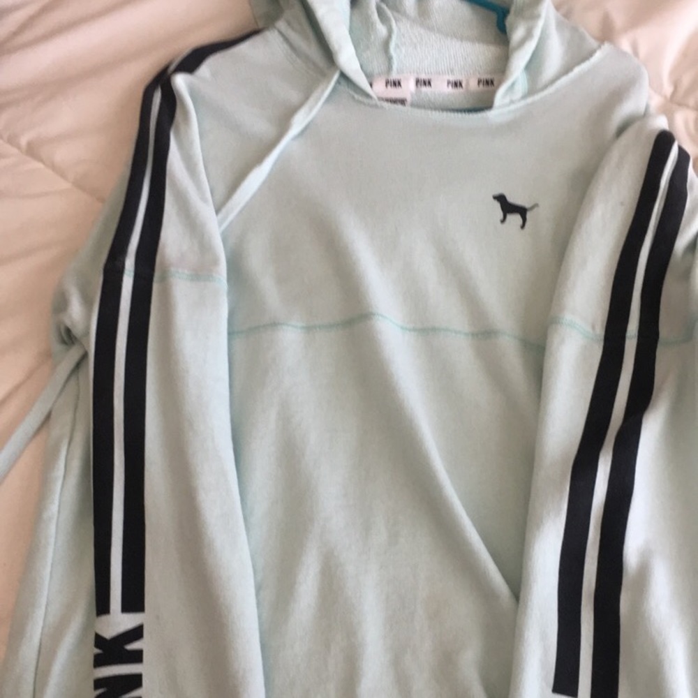 🍈 Mint green PINK hoodie
